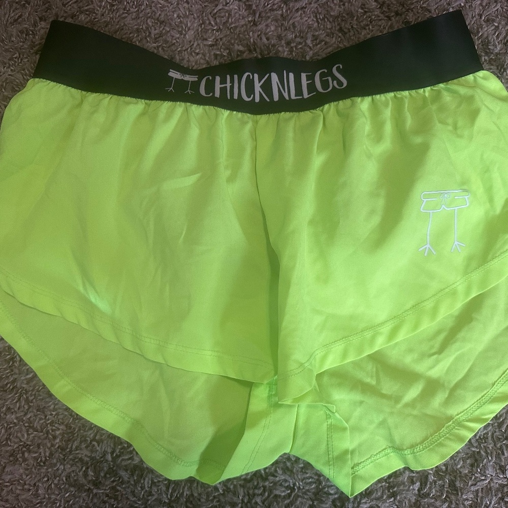 COPY - Chicknlegs Women's Neon Green Running Shorts